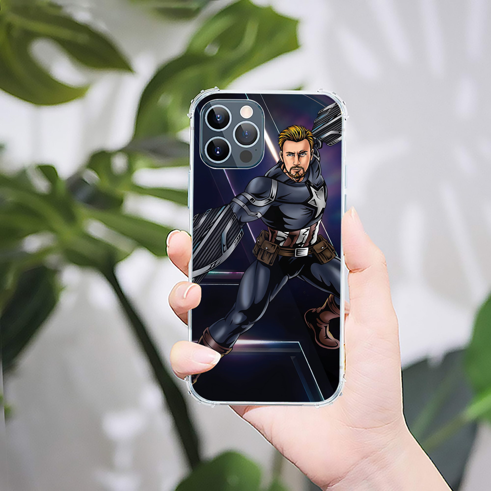 （画像用） アベンジャーズ The Avengers 【iPhone 12シリーズ対応】透明スマホケース（クリアソフトケース）